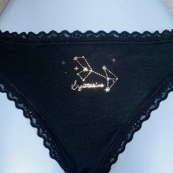 ♐️ Sagittarius Zodiac Symbol Lace Trim Panty Victoria Secret Small NWT - Picture 5 of 10
